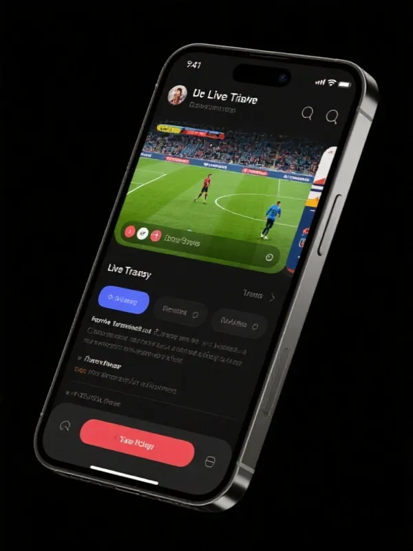 手机端直播APP界面展示